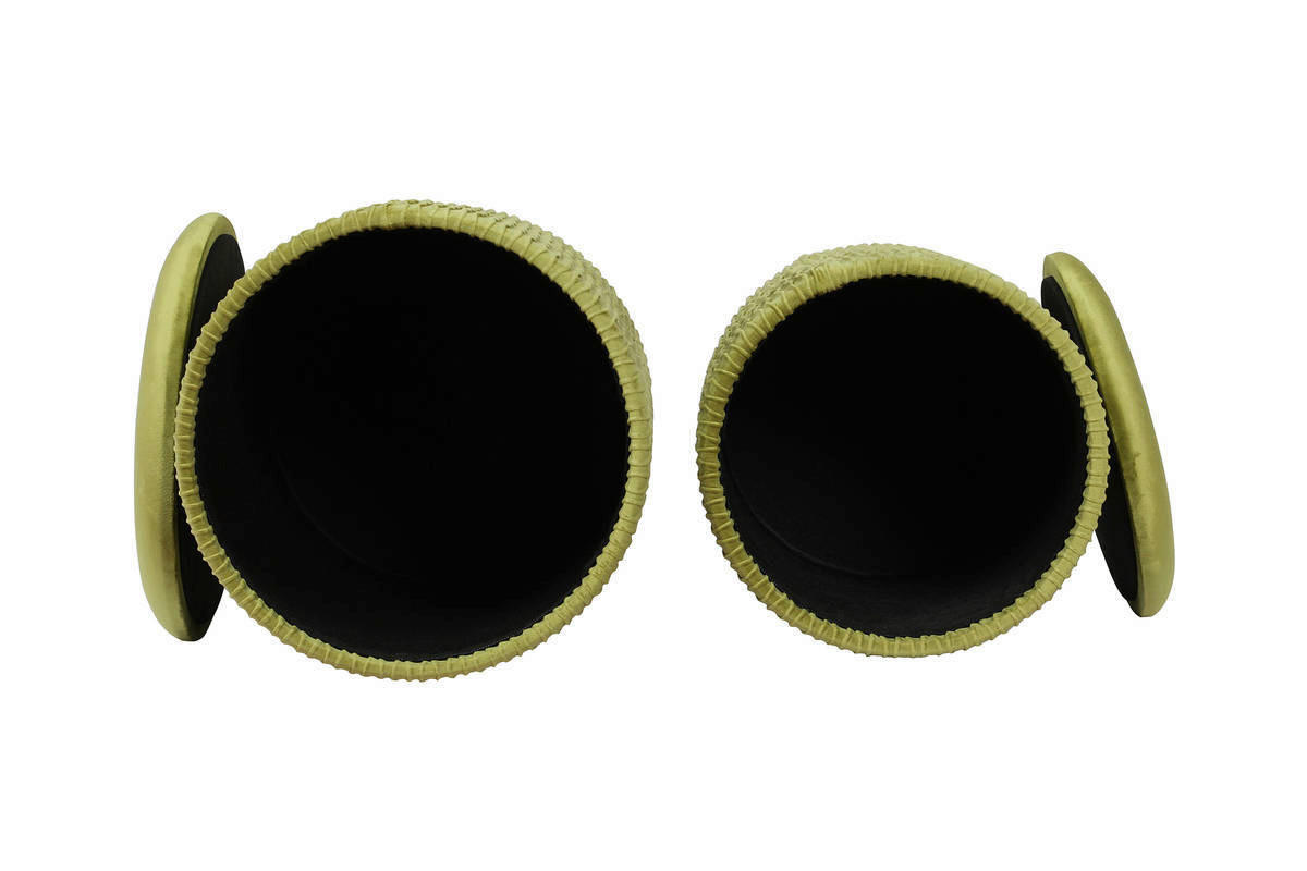 360 Living Hocker Milas 100 2er-Set Pistazie H/D: ca. 44x36 cm Milas 100 2er-Set - Pistazie (36,00/44,00cm) - 360 Living