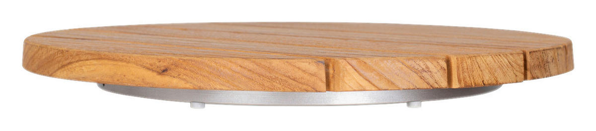 deVries Dreteller teak Teakholz B/H/L/D: ca. 40x5x40x40 cm Drehteller - teak (40,00/40,00/5,00cm) - deVries