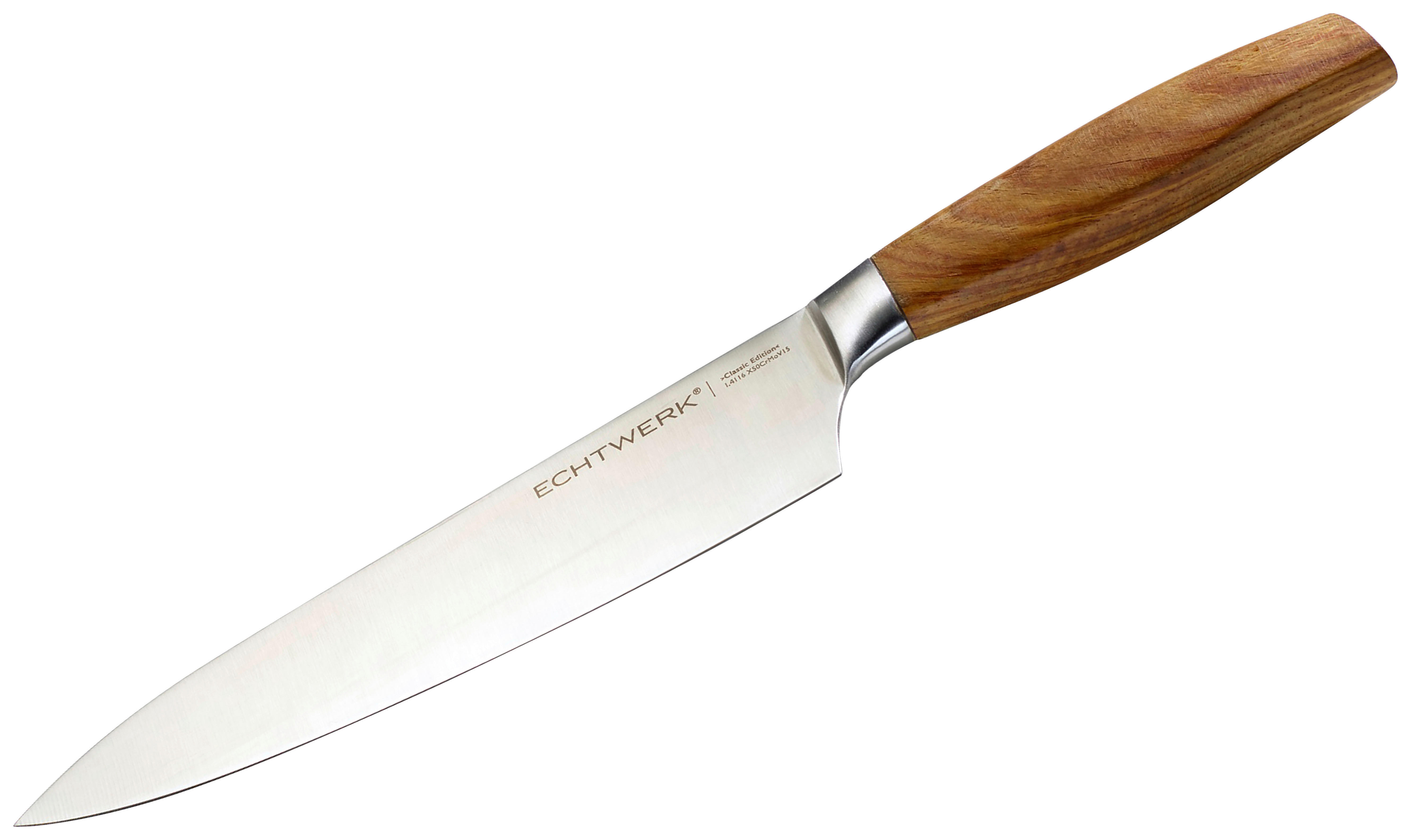 ECHTWERK Kochmesser Classic Edition silber Stahl B/H/L: ca. 4,5x0,22x34,4 cm Classic Edition - silber (34,40/4,50/0,22cm) - ECHTWERK