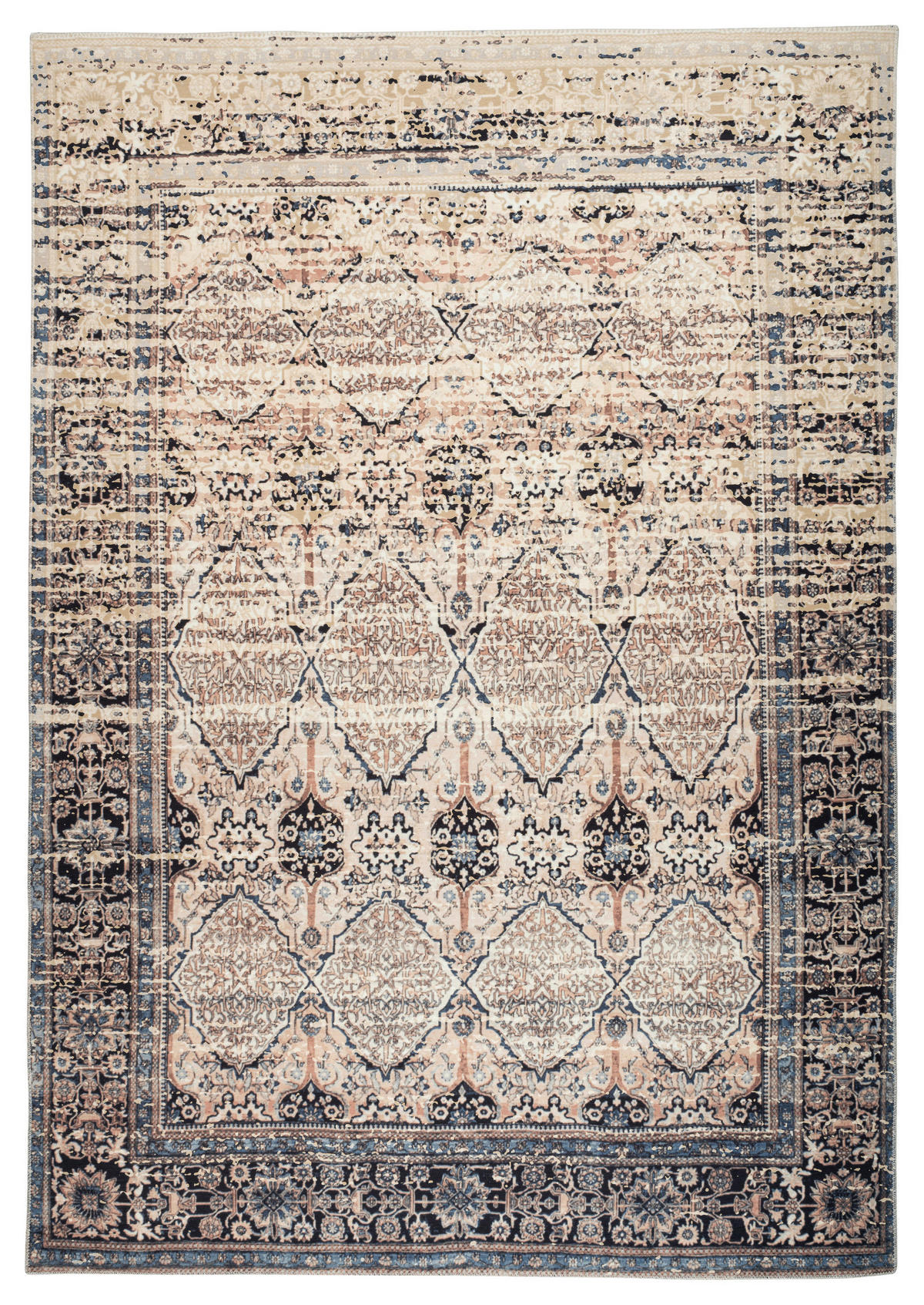 360Living Teppich Galaxy beige B/L: ca. 120x180 cm Galaxy - blau/beige (120,00/180,00cm) - 360Living
