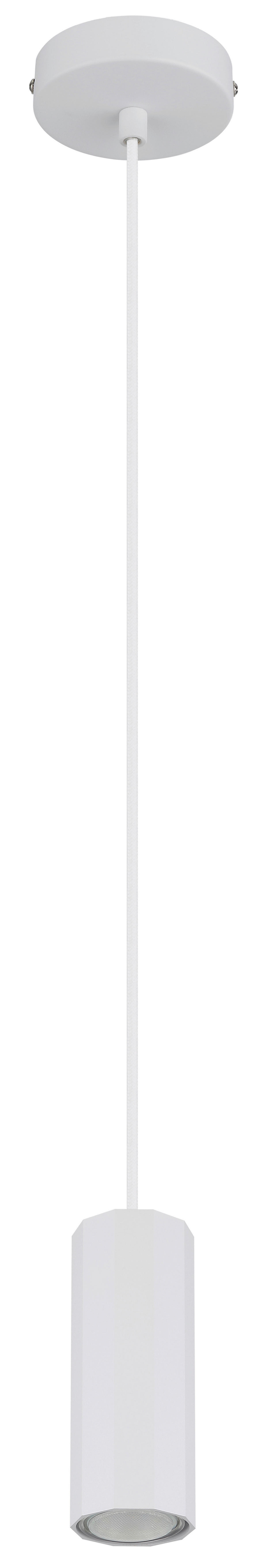 GLOBO Pendelleuchte JAMES 57918HW weiß Kunststoff Metall H/D: ca. 120x10 cm GU10 1 Brennstellen JAMES - weiß (10,00/120,00cm) - GLOBO