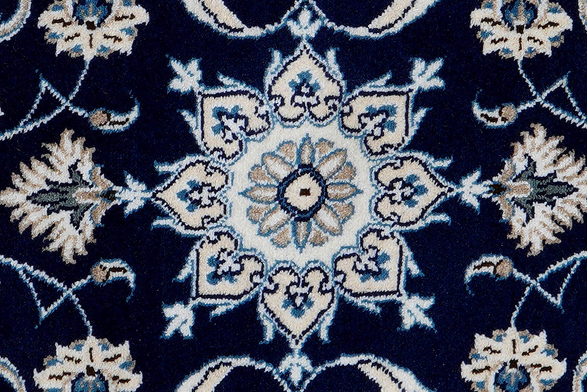 PersaTepp Teppich Nain 12La beige B/H/L: ca. 66x1x132 cm Nain 12La - blau/beige (132,00/66,00/1,00cm) - PersaTepp