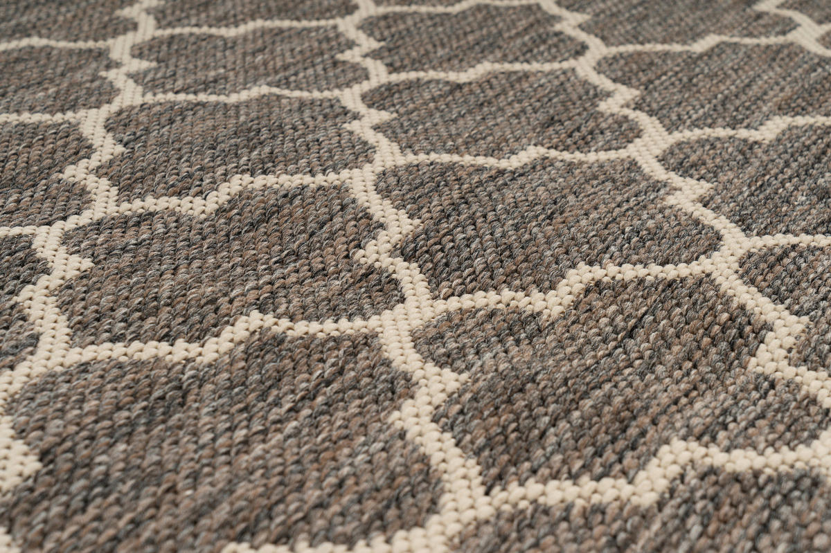 360Living Teppich Splash braun B/L: ca. 80x150 cm Splash - braun/creme (80,00/150,00cm) - 360Living