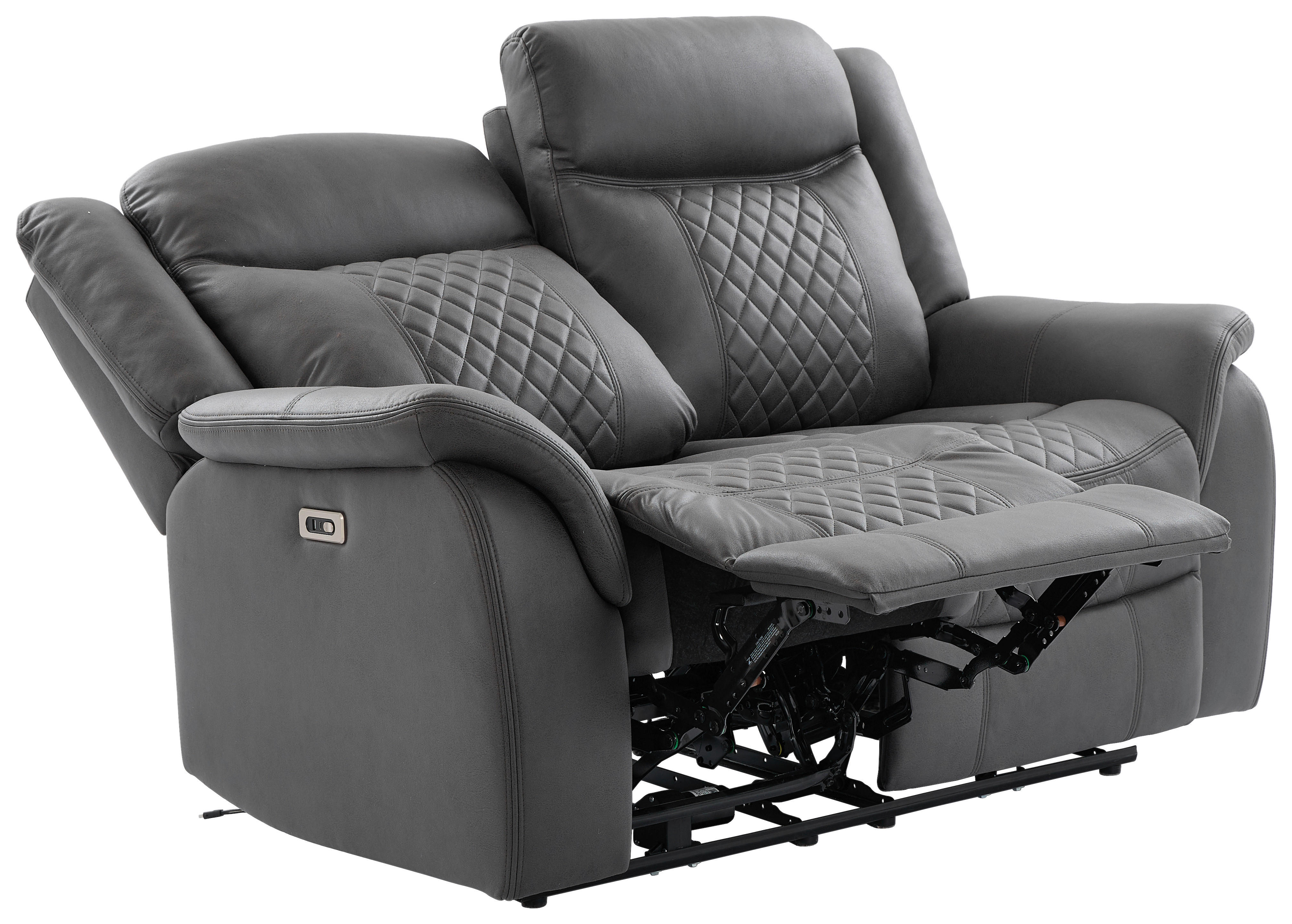 Thumbnail - Sofa Pedro grau Microfaser B/H/T: ca. 162x108x94 cm