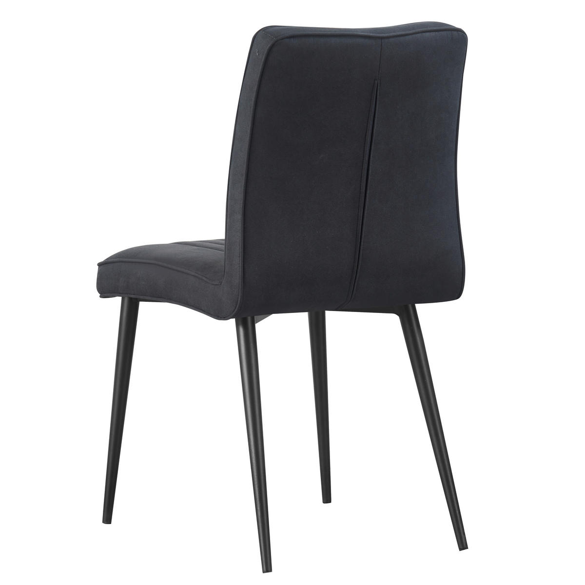 Stuhl Mona anthrazit schwarz Microfaser Metall Mona - schwarz/anthrazit