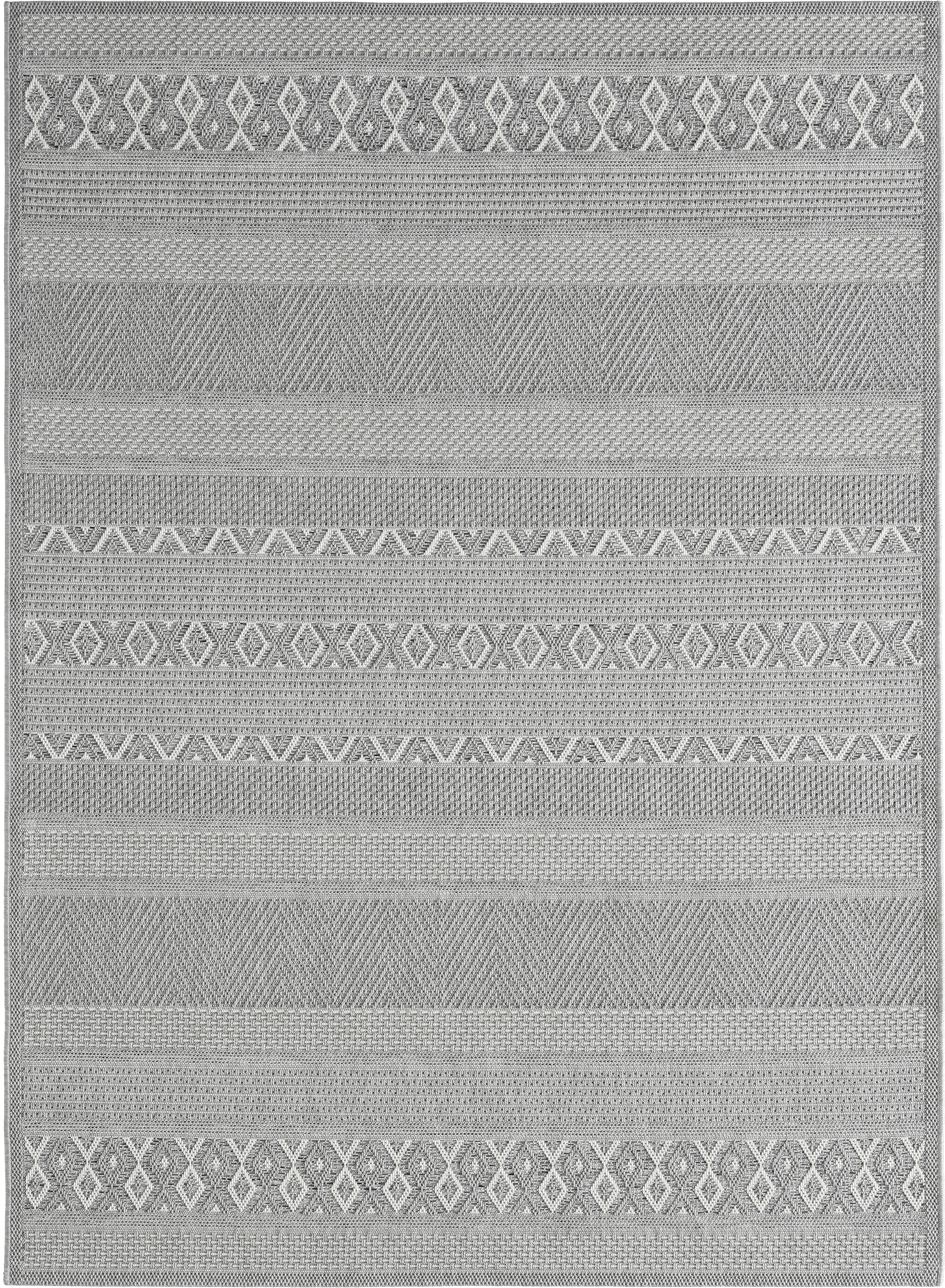 Merinos Teppich Ottowa grau B/L: ca. 80x150 cm Ottowa - grau (80,00/150,00cm) - Merinos