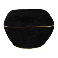 360 Living Hocker Contessa 110 schwarz gold B/H/T: ca. 60x42,5x60 cm Contessa 110 - gold/schwarz (60,00/42,50/60,00cm) - 360 Living