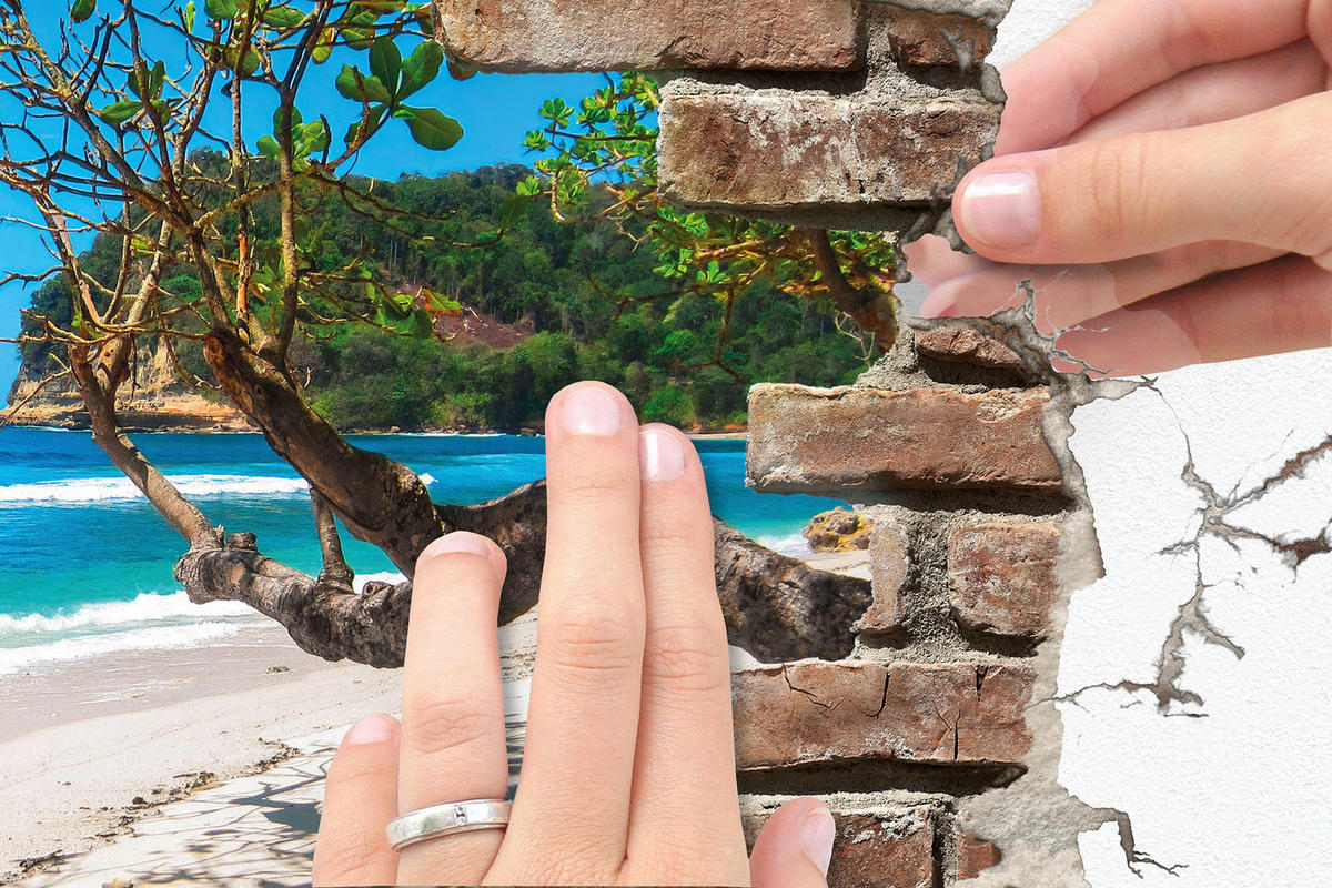 Komar Wandtattoo Break Out Landschaft Break Out B/L: ca. 50x70 cm Break Out - (50,00/70,00cm) - Komar