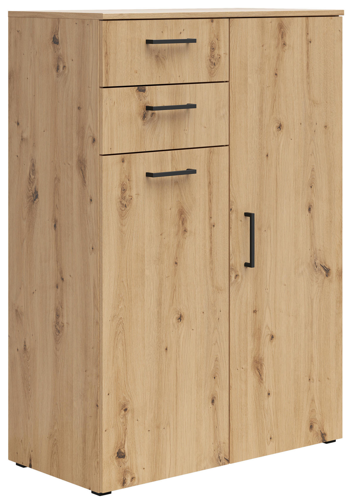 Kommode Multi-Stauraum Typ 32 Eiche Artisan Nachbildung B/H/T: ca. 80x115x40 cm Multi-Stauraum Typ 32 - Eiche (80,00/115,00/40,00cm)