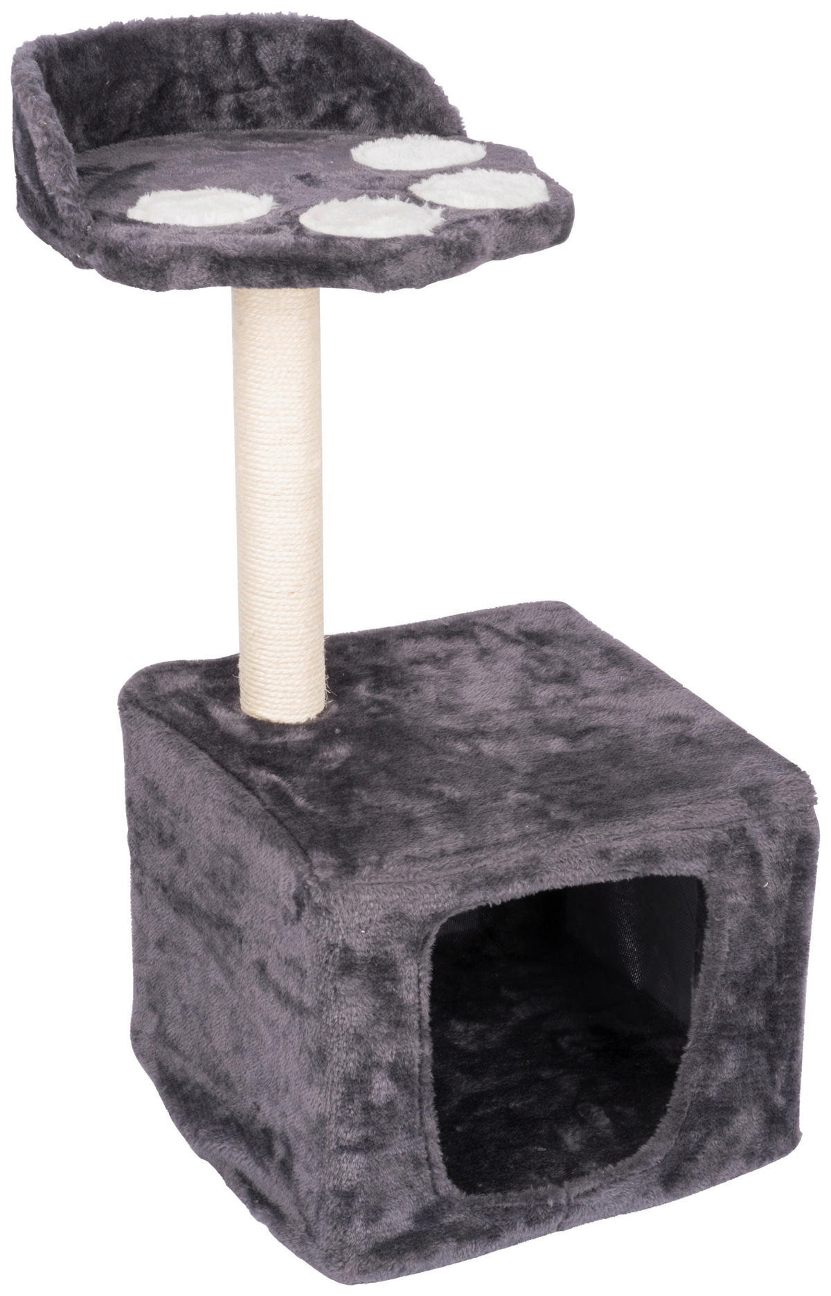 Katzenkratzbaum dunkelgrau Sisal B/H/T: ca. 68x30x30 cm Katzenkratzbaum - dunkelgrau (68,00/30,00/30,00cm)