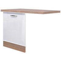 Geschirrspüler- Frontset Valero weiß Hochglanz B/H/T: ca. 110x86x60 cm Valero - Eiche/weiß (110,00/86,00/60,00cm) - Flex-Well