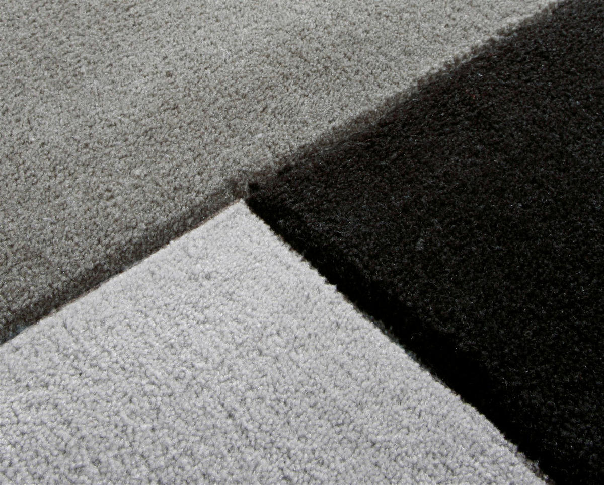 Arte Espina Kurzflorteppich Cool 646 schwarz B/L: ca. 70x140 cm Cool 646 - schwarz/grau (70,00/140,00cm) - Arte Espina