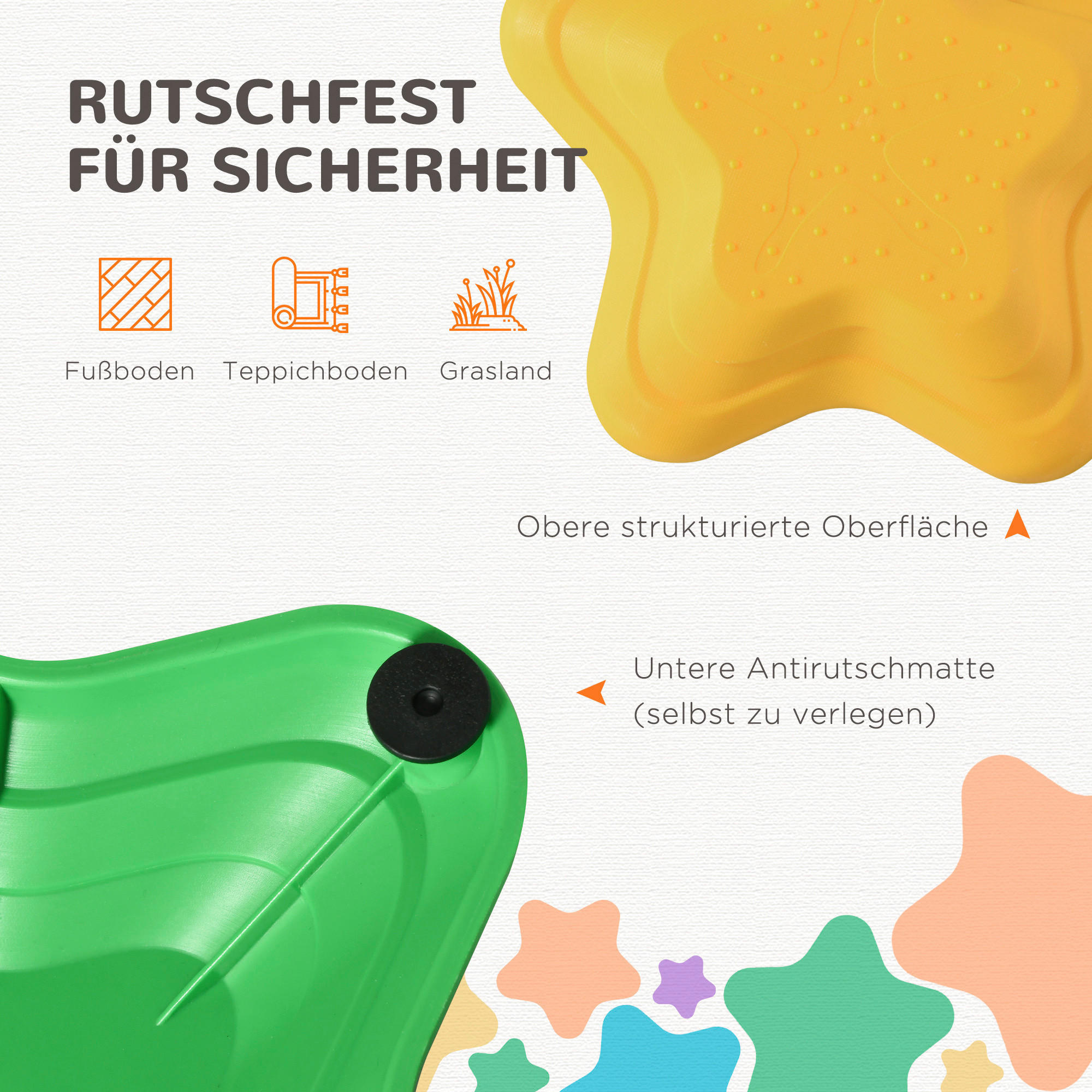 ZONEKIZ Fluss-Steine B/H/L: ca. 36,5x16x36,5 cm Fluss-Steine - multicolor (36,50/36,50/16,00cm) - ZONEKIZ