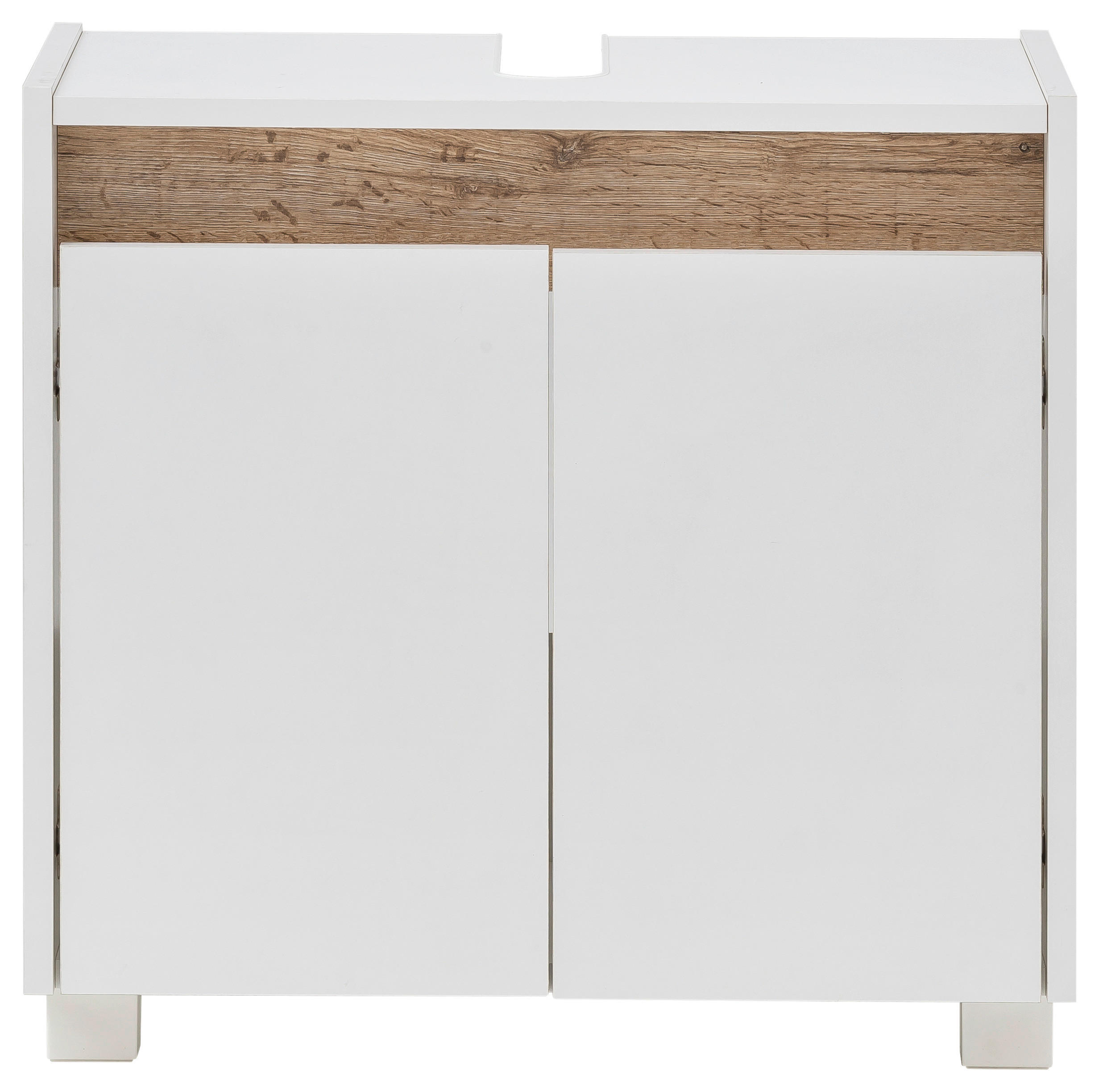 Waschbeckenunterschrank Cosmo perlweiß Optik B/H/T: ca. 56,9x54,6x33 cm Cosmo - (56,90/54,60/33,00cm) - Möbelpartner