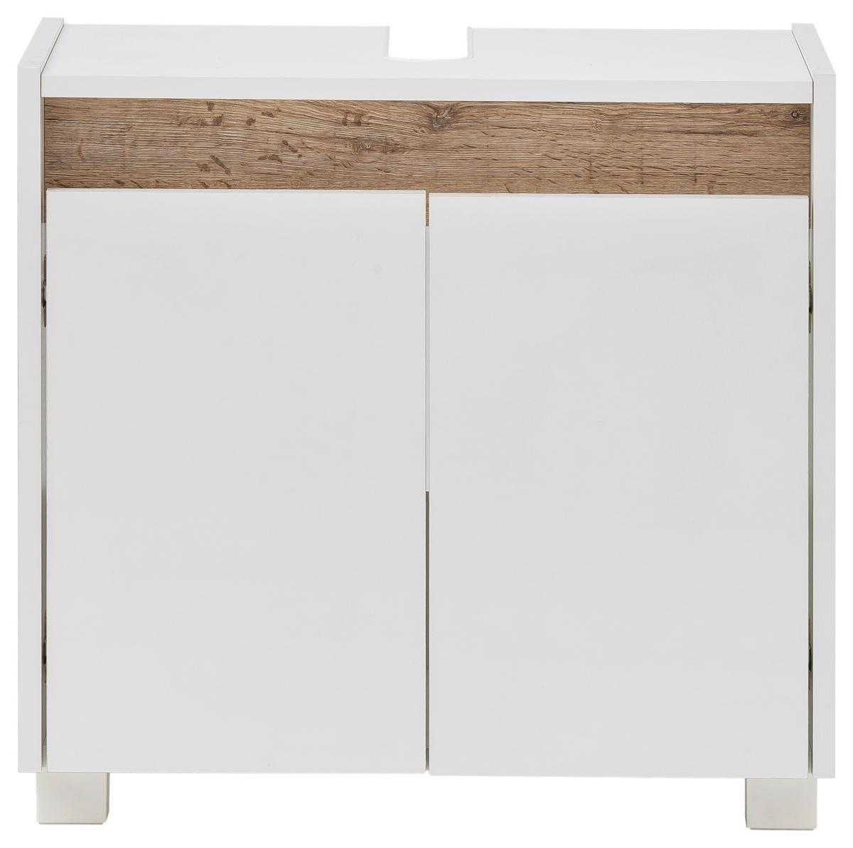Waschbeckenunterschrank Cosmo perlweiß Optik B/H/T: ca. 56,9x54,6x33 cm Cosmo - (56,90/54,60/33,00cm) - Möbelpartner