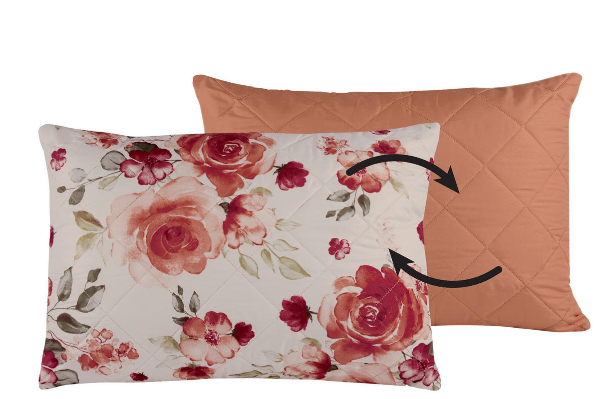 Dekokissen Dekokissen_Sonic Rose 50x70cm - weiß/rosa (50,00/70,00cm)