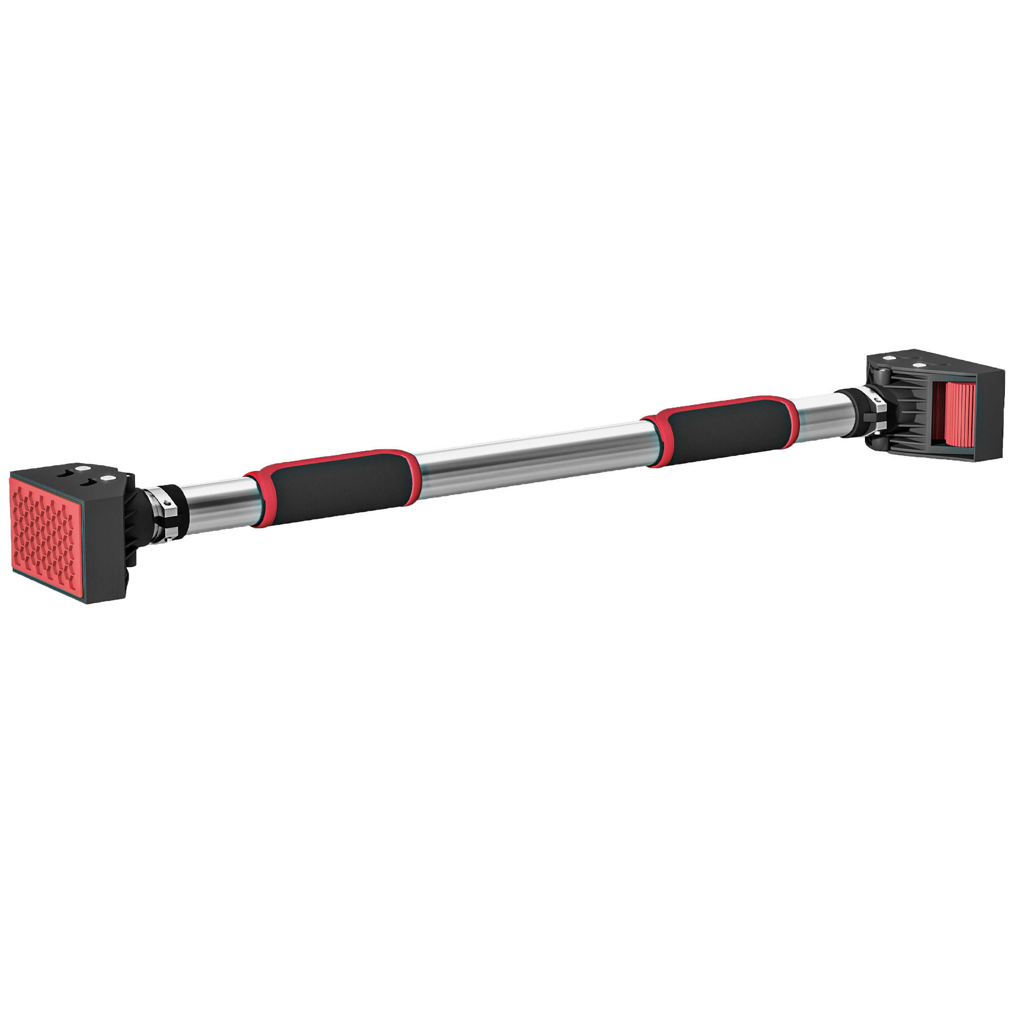 SPORTNOW Klimmzugstange rot Edelstahl B/H/L: ca. 10x7x92 cm Klimmzugstange - rot/schwarz (92,00/10,00/7,00cm) - SPORTNOW
