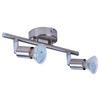 Spotbalken Joris nickel matt Metall L: ca. 25 cm GU10 2 Brennstellen Spotbalken_2flg.Joris - nickel matt (25,00cm)