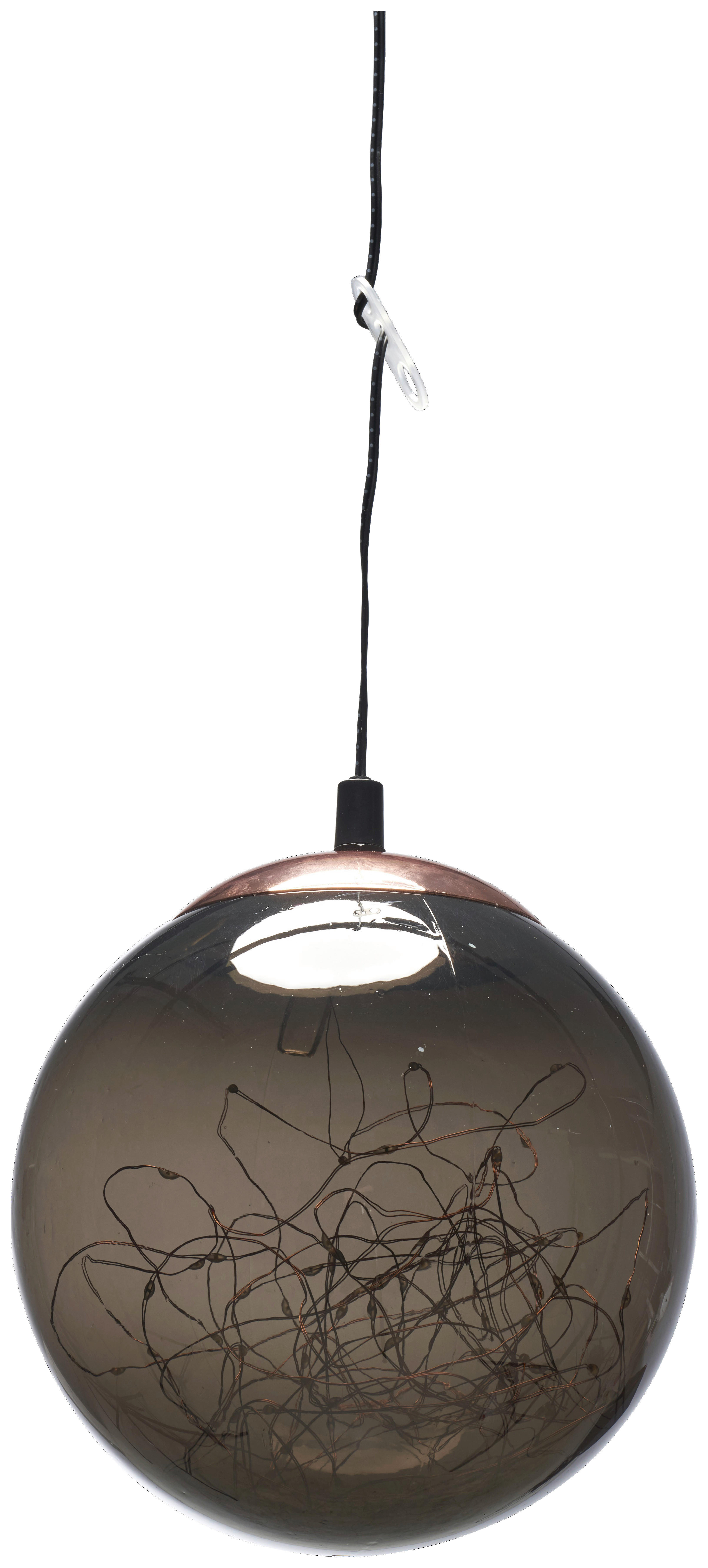 Pendelleuchte braun Kunststoff D: ca. 18 cm LED-Pendelleuchte_Nineveh - braun (18,00cm)