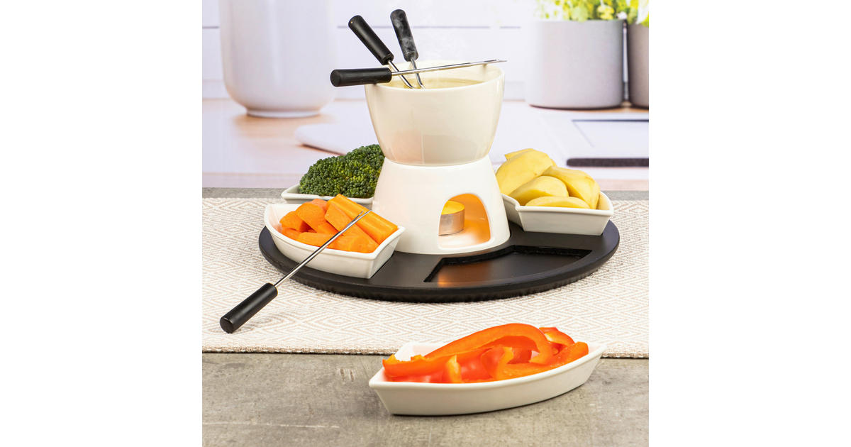 HI FondueSet weiß Keramik online bei POCO kaufen