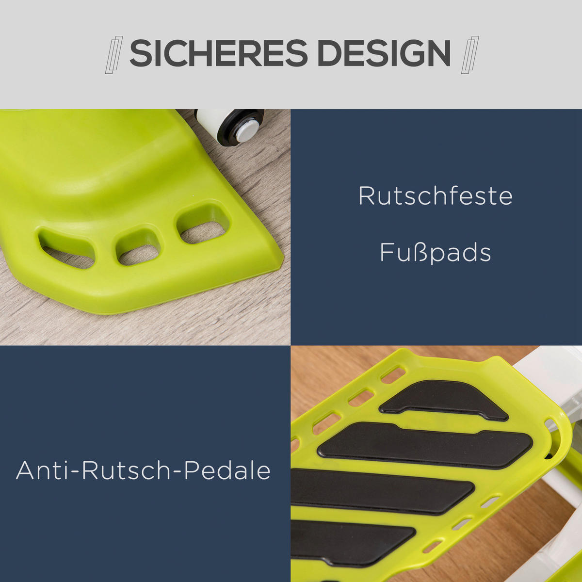 HOMCOM Mini Stepper gelb Stahl B/H/L: ca. 34x21x48 cm Mini Stepper - weiß/gelb (48,00/34,00/21,00cm) - HOMCOM