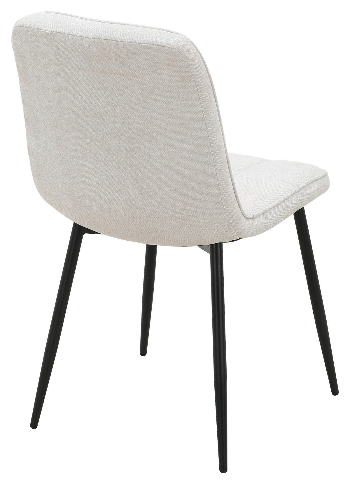 Stuhl KIM beige Webstoff B/T: ca. 45x87 cm KIM - beige/schwarz (45,00/87,00cm)