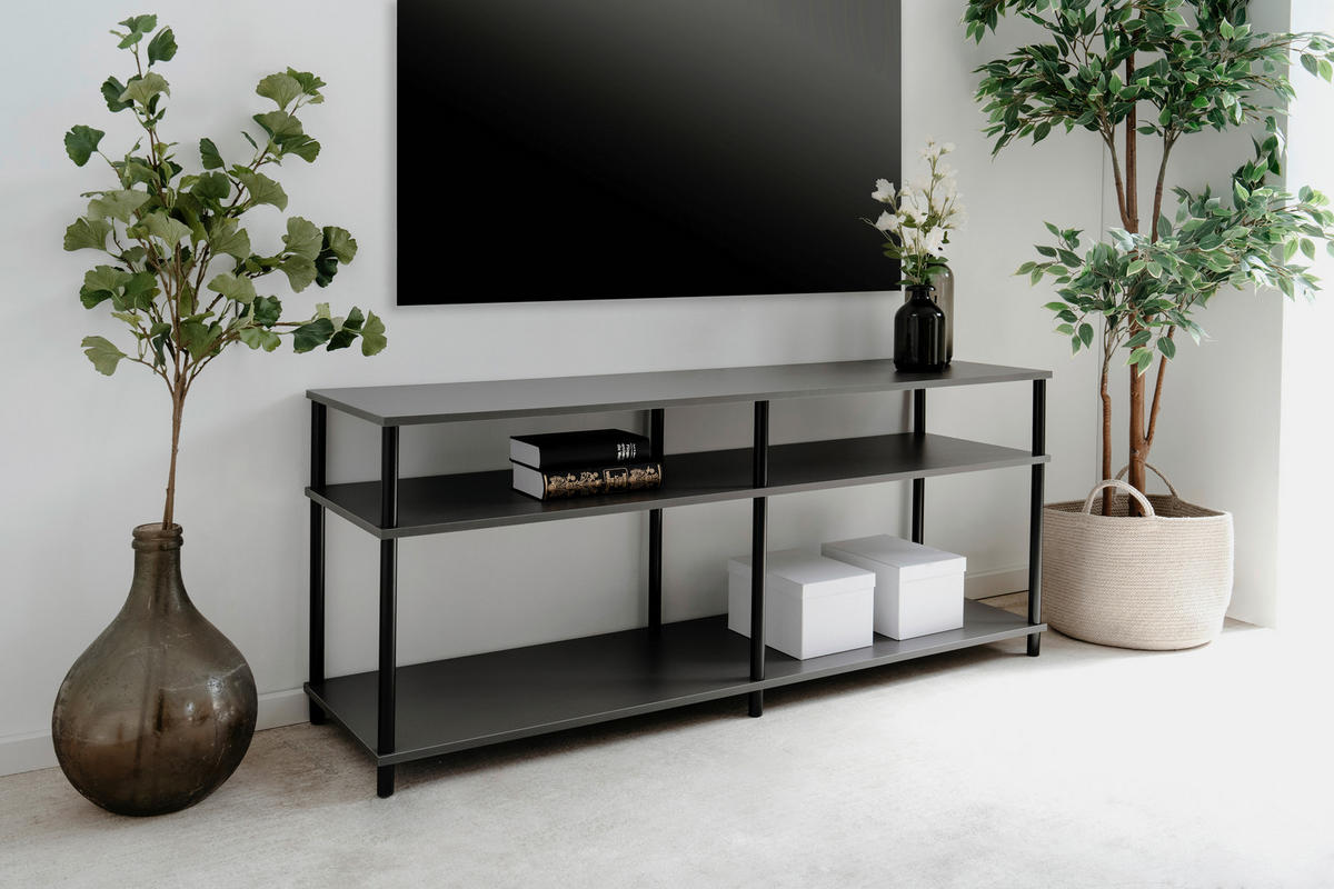 TV-Board Tobi B/H/T: ca. 140x60x40 cm Tobi - schwarz/anthrazit (140,00/60,00/40,00cm)