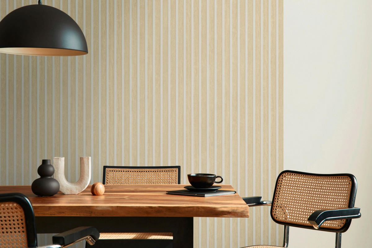 A.S.Creation Vliestapete beige weiß B/H/D: ca. 53x1005x8,5 cm Vliestapete - beige/weiß (8,50/1005,00cm) - A.S.Creation