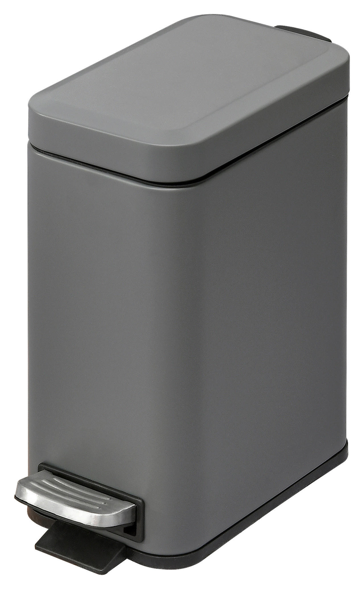 HOMCOM Mülleimer grau B/H/L: ca. 14x29,2x32 cm Mülleimer - grau (32,00/14,00/29,20cm) - HOMCOM