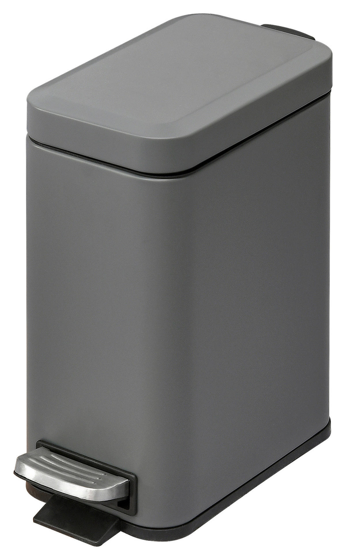 HOMCOM Mülleimer grau B/H/L: ca. 14x29,2x32 cm Mülleimer - grau (32,00/14,00/29,20cm) - HOMCOM