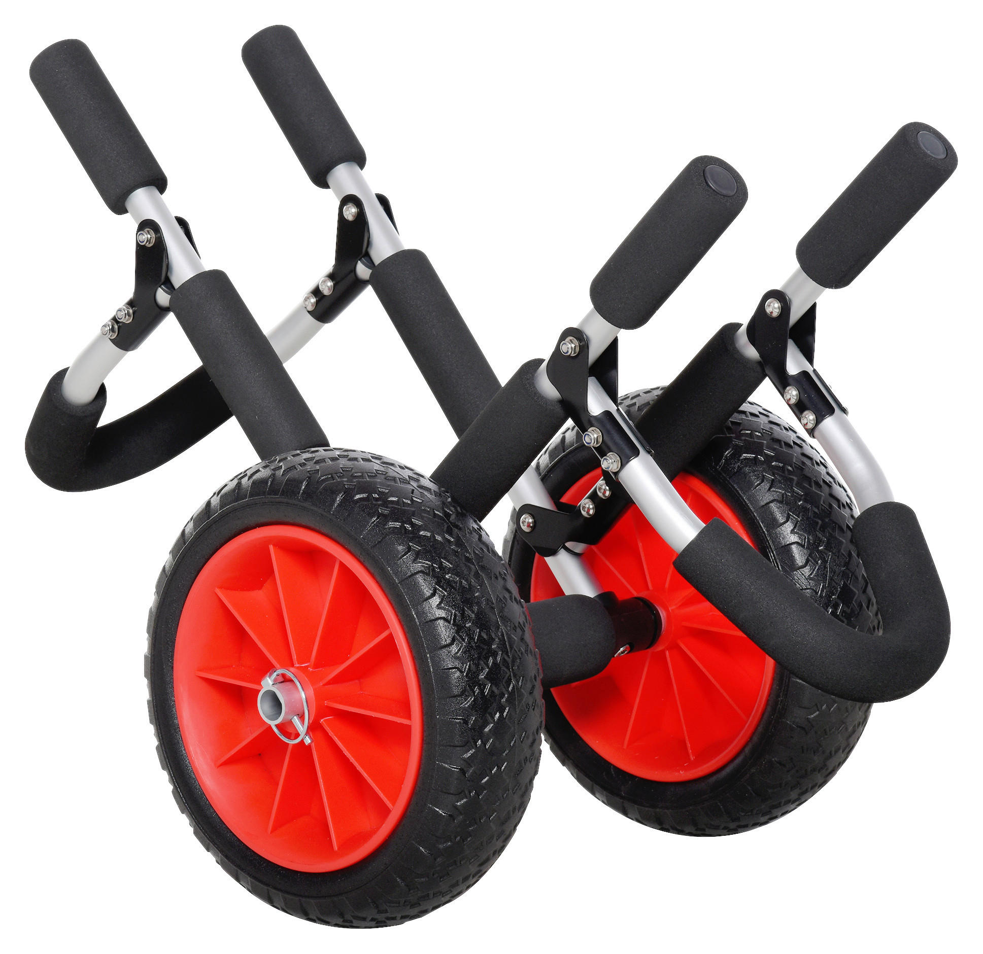 HOMCOM Surfwagen schwarz Aluminium Surfwagen gepolstert - rot/schwarz - HOMCOM
