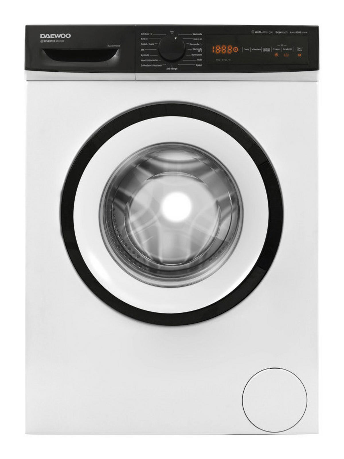 Daewoo Waschmaschine WM612T2TWB0DE weiß B/H/T: ca. 60x85x50 cm ca. 6 kg Waschmaschine WM612T2TWB0DE - weiß (60,00/85,00/50,00cm) - Daewoo