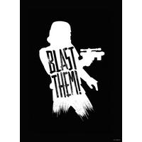 Komar Poster Star Wars Silhouette Quotes Stormtr Star Wars B/L: ca. 50x70 cm Star Wars Silhouette Quotes Stormtr - (50,00/70,00cm) - Komar