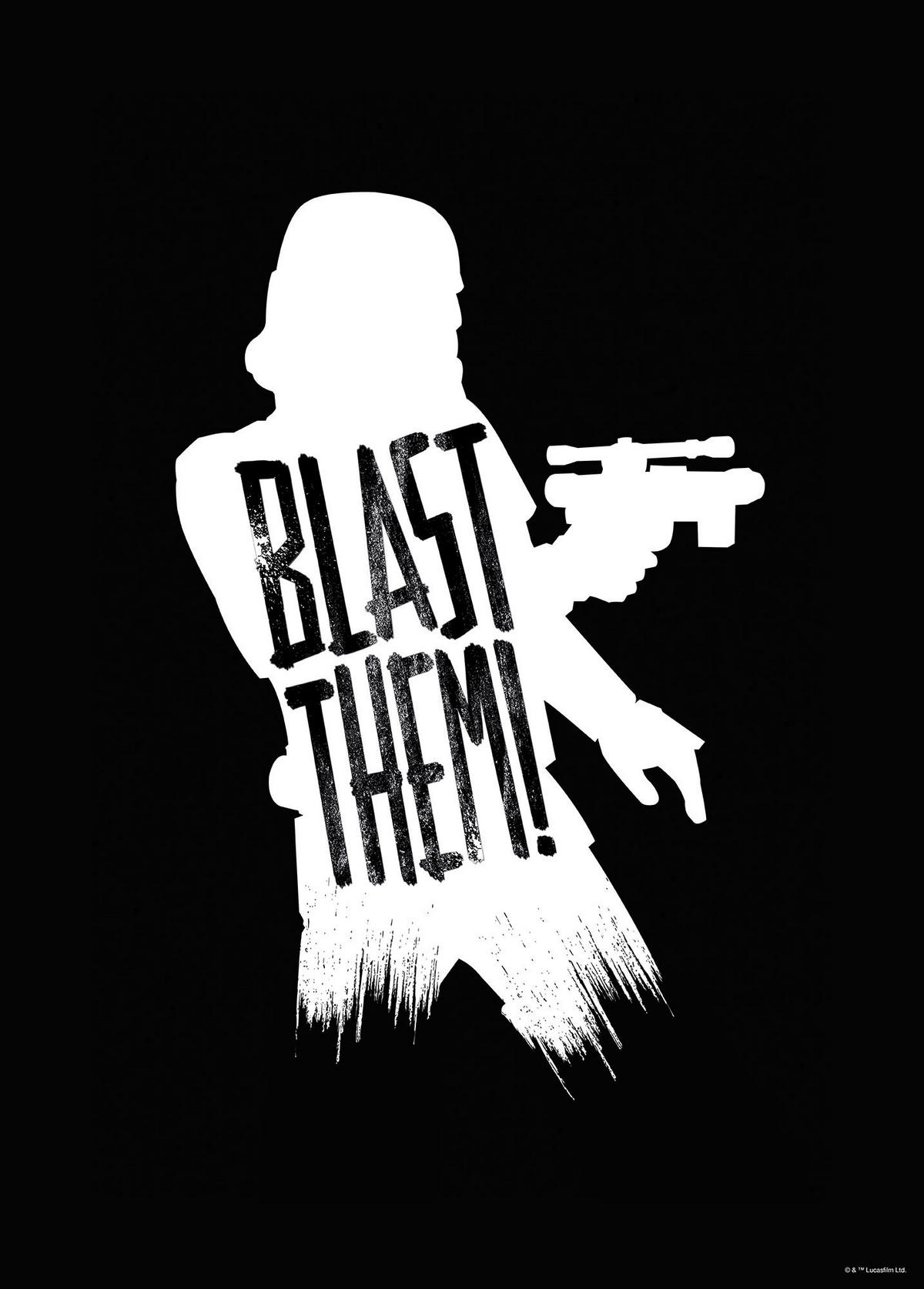 Komar Poster Star Wars Silhouette Quotes Stormtr Star Wars B/L: ca. 50x70 cm Star Wars Silhouette Quotes Stormtr - (50,00/70,00cm) - Komar