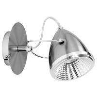 SPOT Light Wandleuchte Oliver 5109127 nickel matt Chrom Metall B/H/T: ca. 14x22,5x13 cm GU10 Oliver - nickel matt/Chrom (14,00/22,50/13,00cm) - SPOT Light