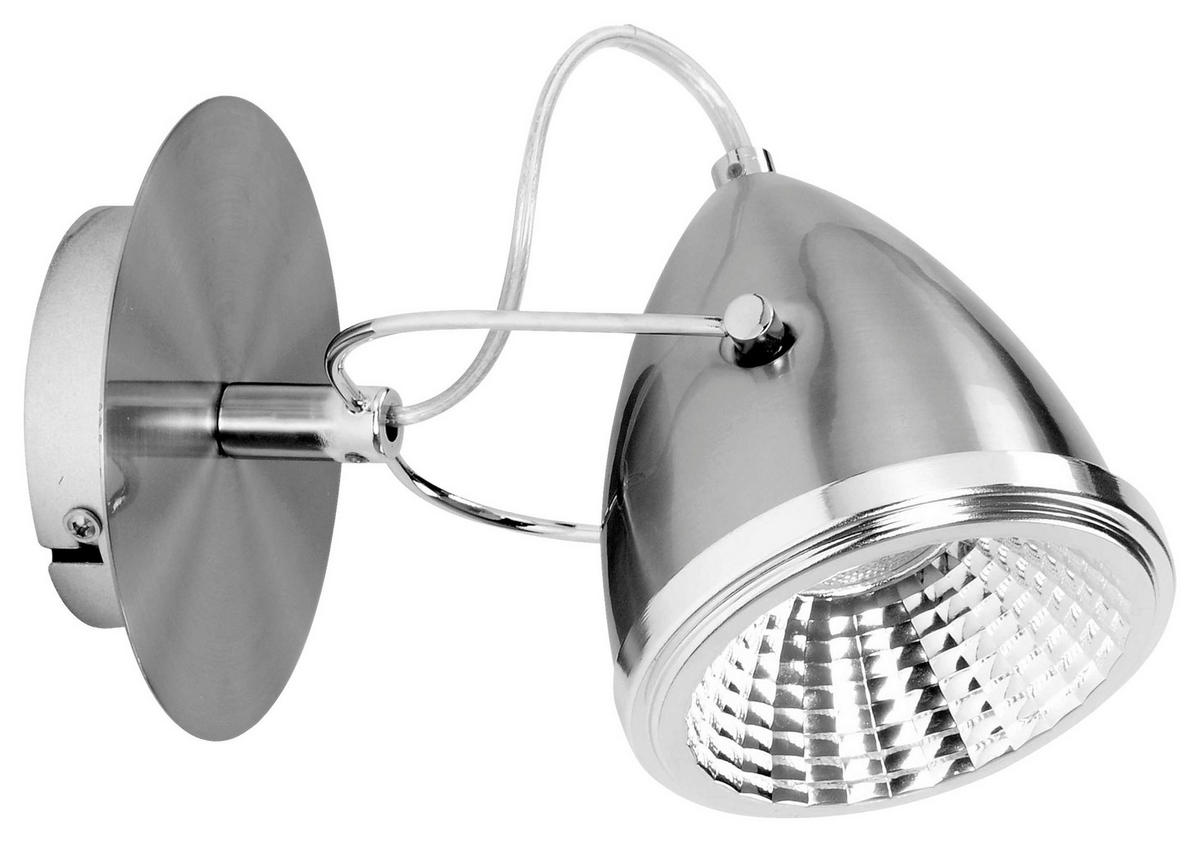 SPOT Light Wandleuchte Oliver 5109127 nickel matt Chrom Metall B/H/T: ca. 14x22,5x13 cm GU10 Oliver - nickel matt/Chrom (14,00/22,50/13,00cm) - SPOT Light