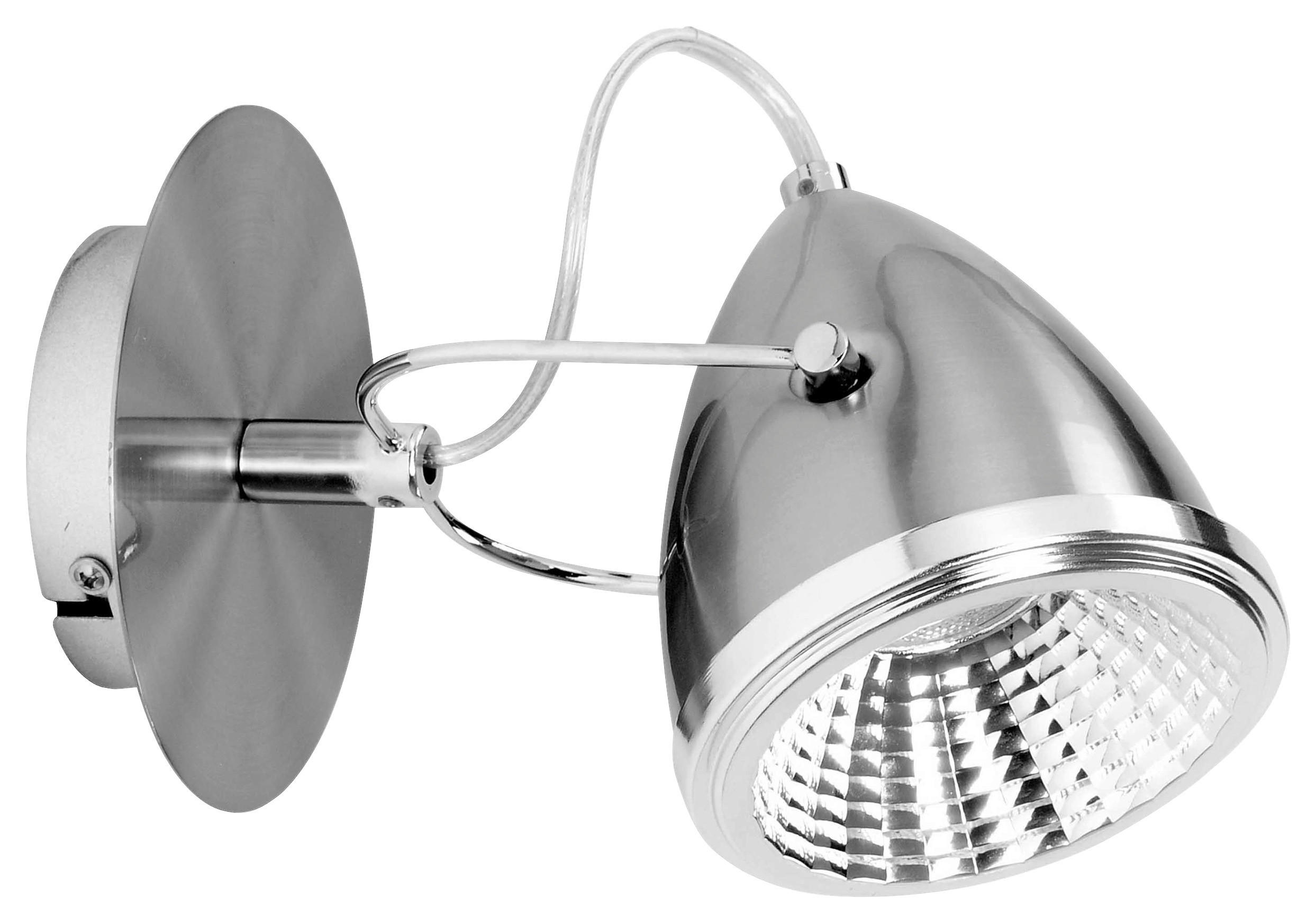 SPOT Light Wandleuchte Oliver 5109127 nickel matt Chrom Metall B/H/T: ca. 1 günstig online kaufen