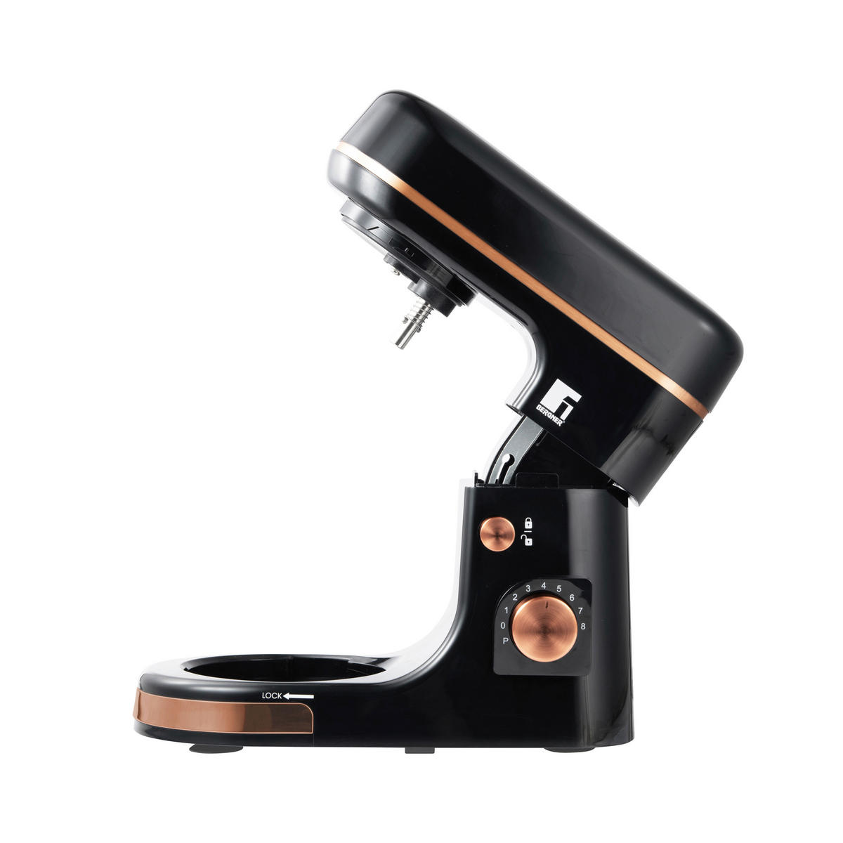 BERGNER Küchenmaschine schwarz silber B/H/L: ca. 23,5x31,8x35 cm COPPER - schwarz/silber (35,00/23,50/31,80cm) - BERGNER