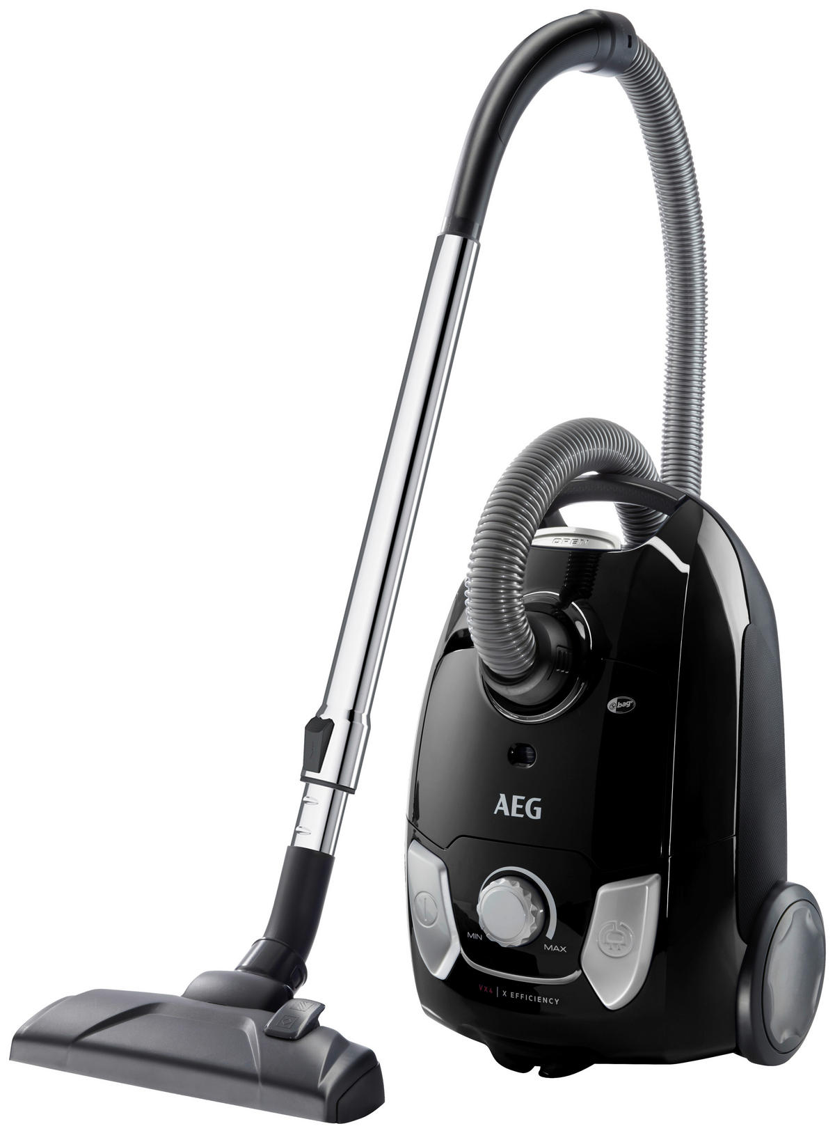 AEG Bodenstaubsauger VX4-1-EB grau schwarz Kunststoff Metall B/H/T: ca. 29x42x23 cm Bodenstaubsauger VX4-1-EB - schwarz/grau (29,00/42,00/23,00cm) - AEG