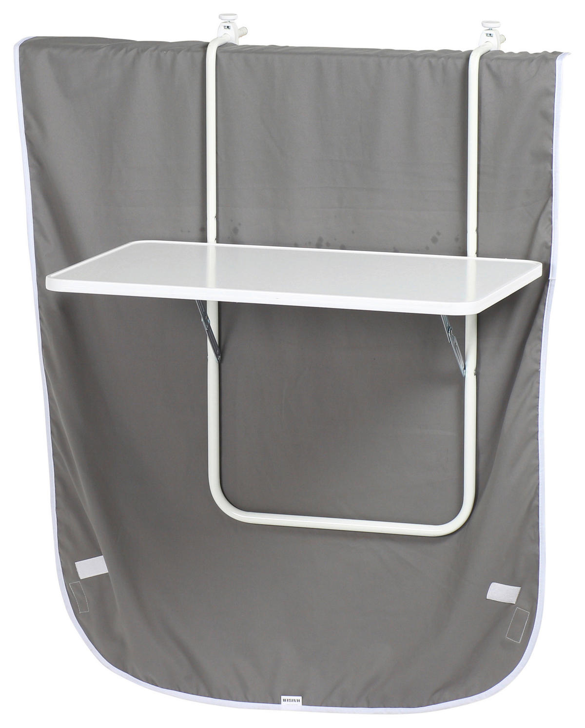 Alco Tisch weiß Kunststoff B/H/L: ca. 40x50x60 cm Balkonhängetisch - weiß (60,00/40,00/50,00cm) - Alco