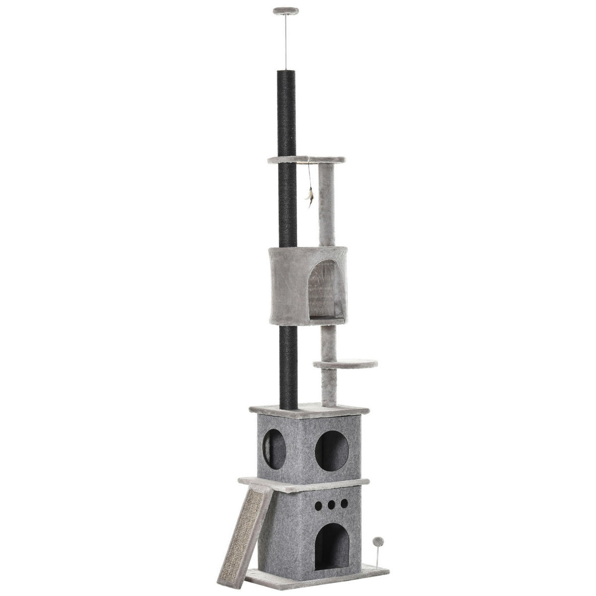 PawHut Kratzbaum Kratzbaum - (60,00/40,00/255,00cm) - PawHut
