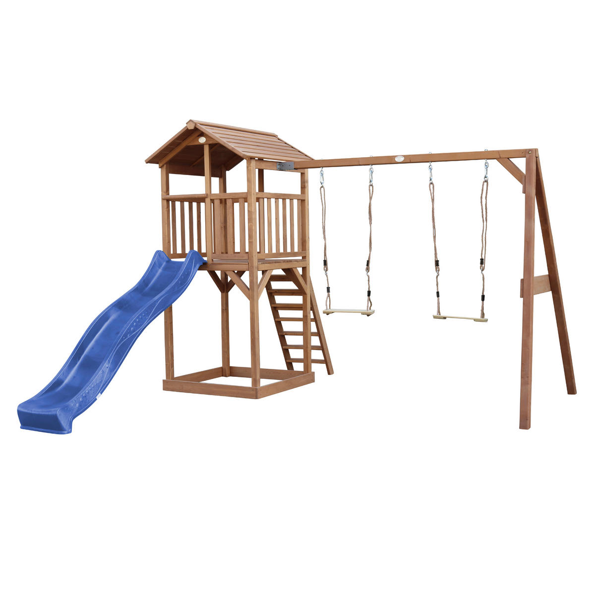 AXI Spielturm Beach Tower braun B/H/L: ca. 357x242x349 cm Beach Tower - braun/blau (349,00/357,00/242,00cm) - AXI