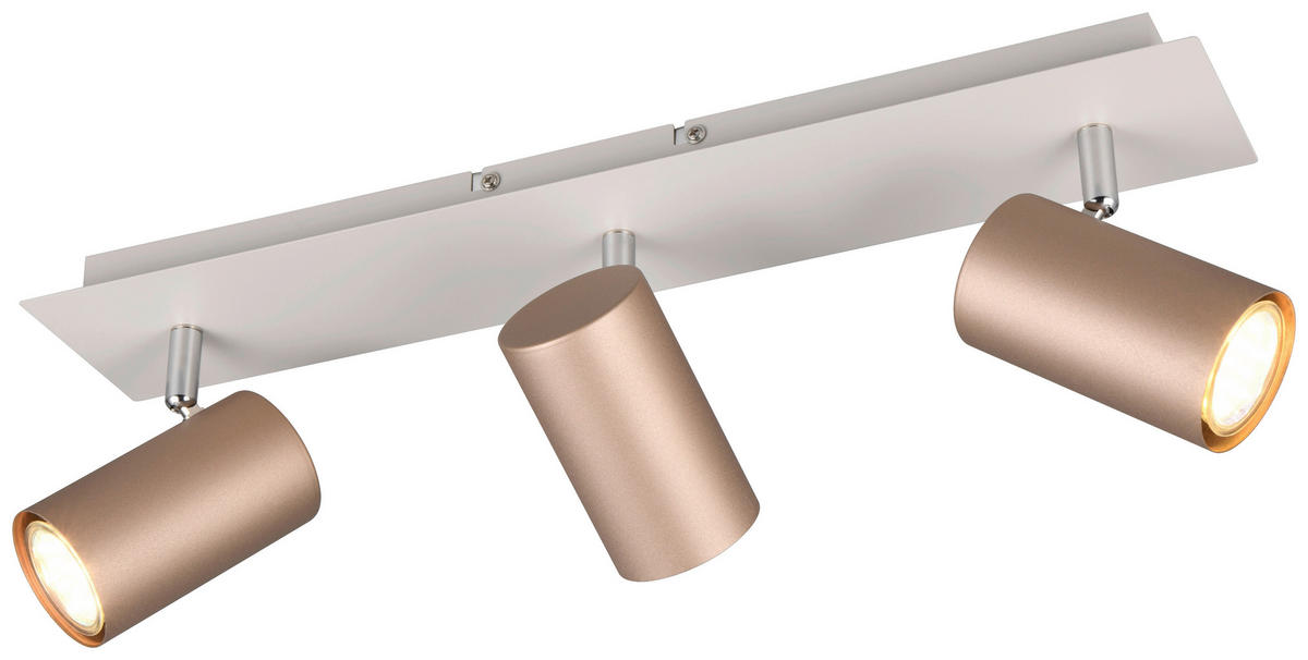 Reality Leuchten Spots kaffee B/H/L: ca. 48x15x9 cm null 3 Brennstellen Spot_Marley_3 - kaffee (9,00/48,00/15,00cm) - Reality Leuchten