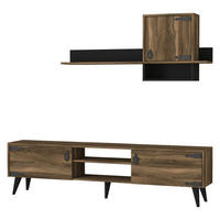 Wohnwand Anthes walnuss Nachbildung B/H/T: ca. 180x41x30 cm Anthes - walnuss (180,00/41,00/30,00cm) - moebel17