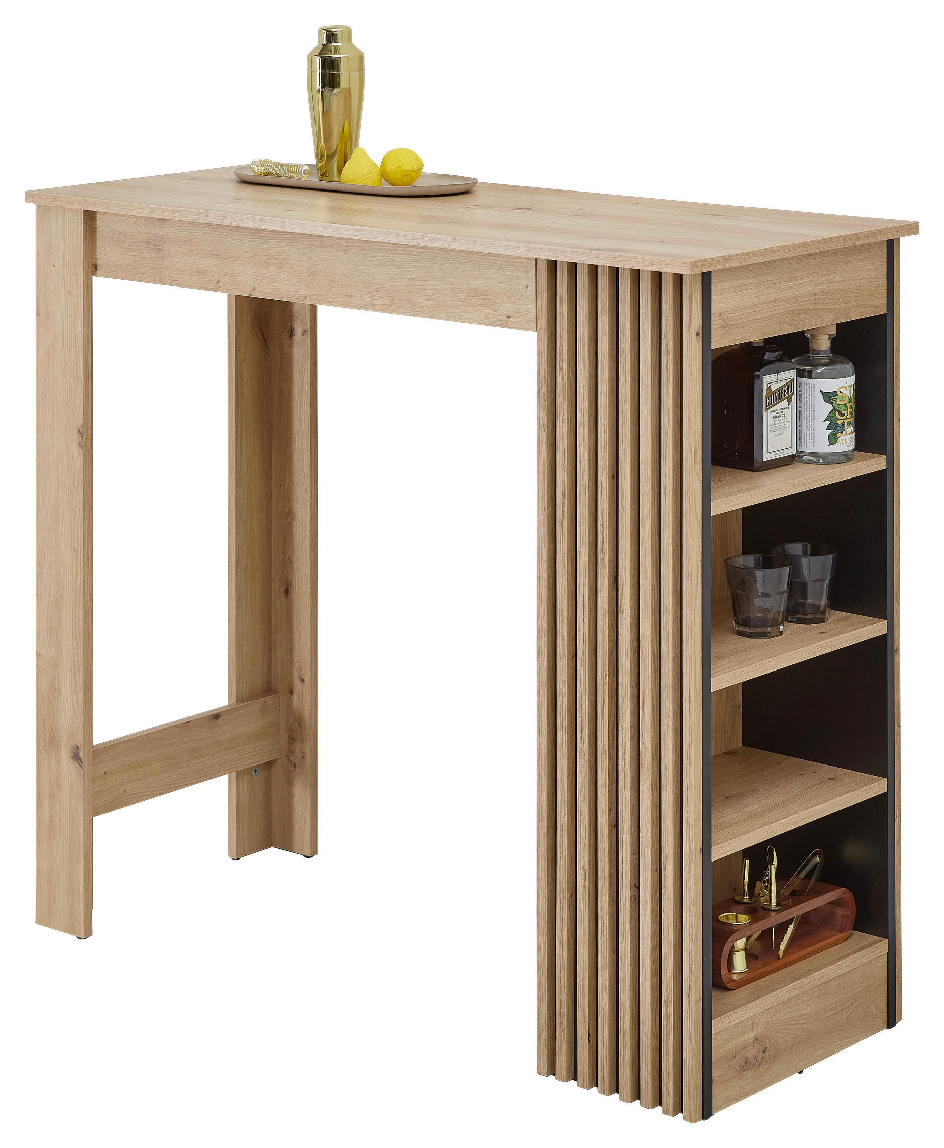 Bartisch Mojito Artisan Oak Nachbildung Melamin B/H/T: ca. 115x103x50 cm Mojito - (115,00/103,00/50,00cm)