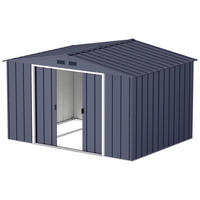 VCM Gerätehaus anthrazit B/H/L: ca. 322x196x234 cm Gerätehaus mit Schiebetür - anthrazit (234,00/322,00/196,00cm) - VCM