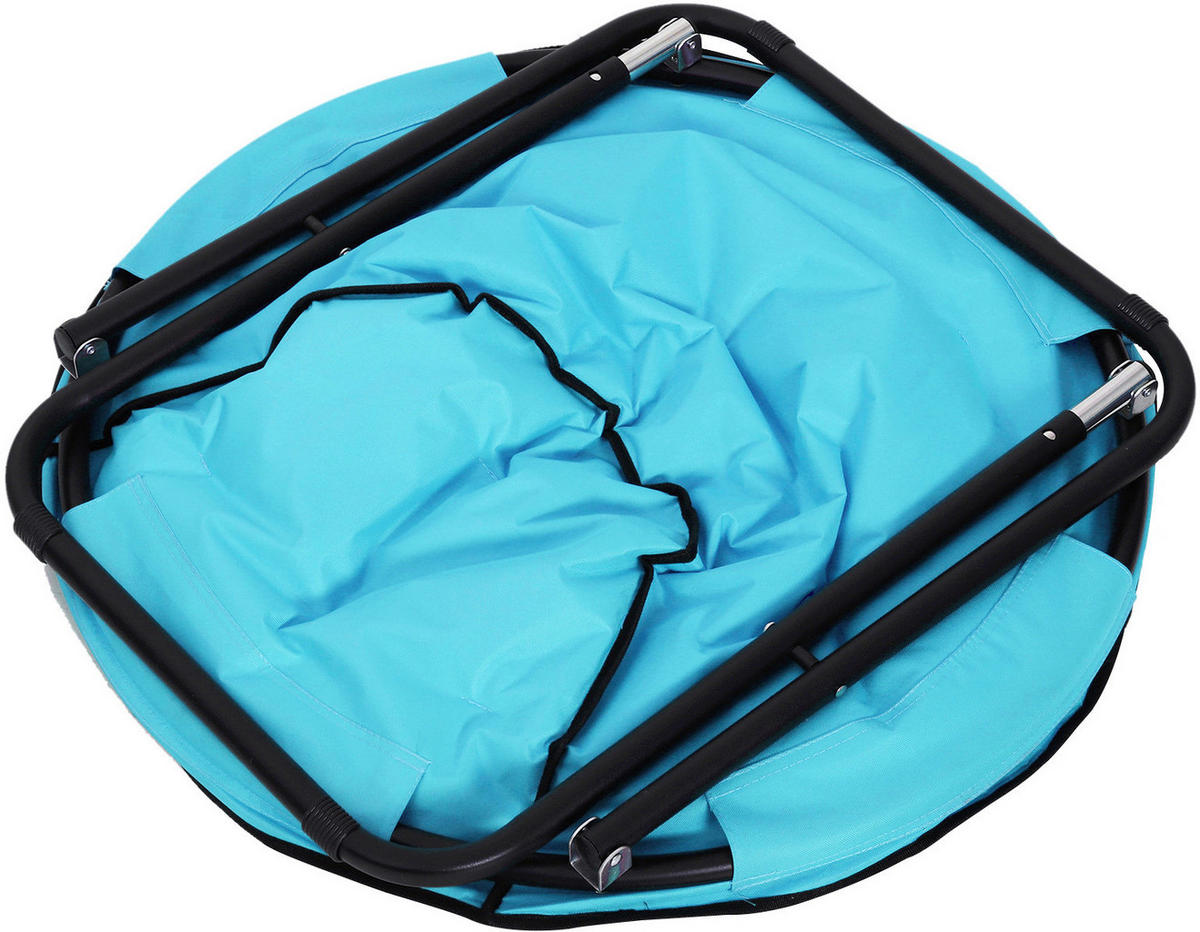 Outsunny Campingstuhl blau Kunststoff B/H/L: ca. 80x75x80 cm Campingstuhl - blau (80,00/80,00/75,00cm) - Outsunny