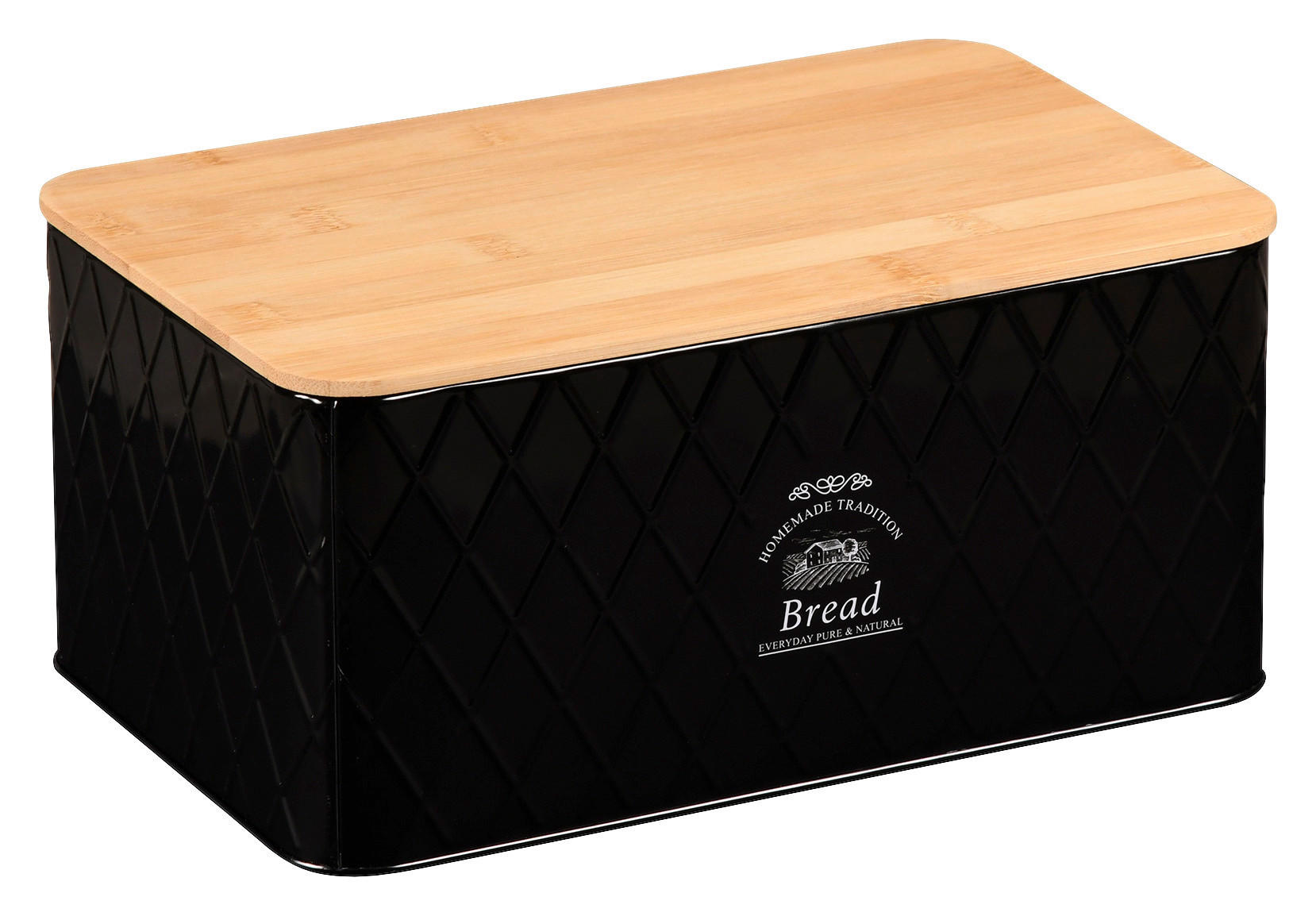 Kesper Brotkasten schwarz Kunststoff B/H/L: ca. 28x13x18 cm Brotbox - natur/schwarz (18,00/28,00/13,00cm) - Kesper