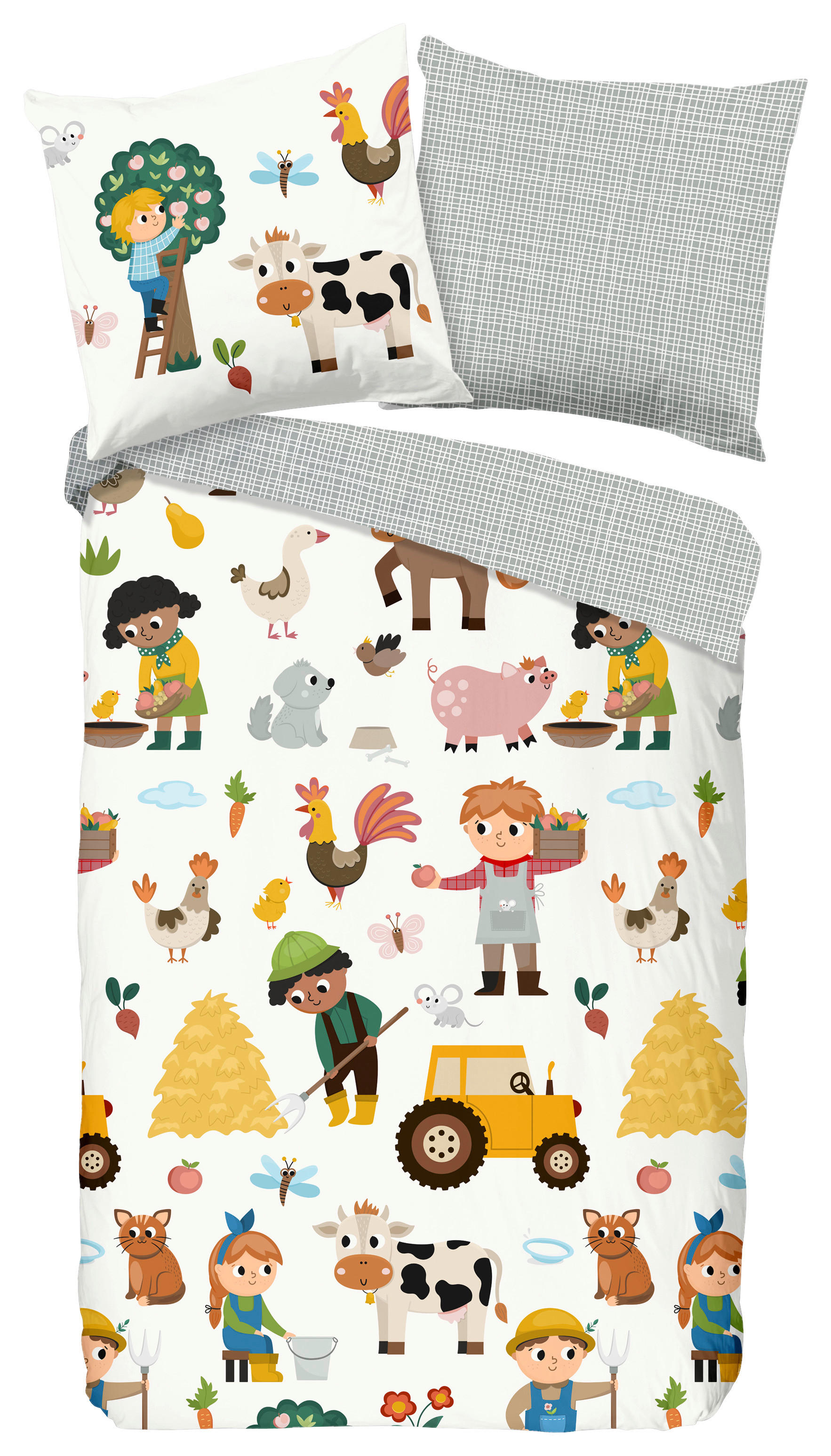 good morning Bettwäsche »Farm«, 100% Baumwolle, 135x200, Reißverschluss, We günstig online kaufen