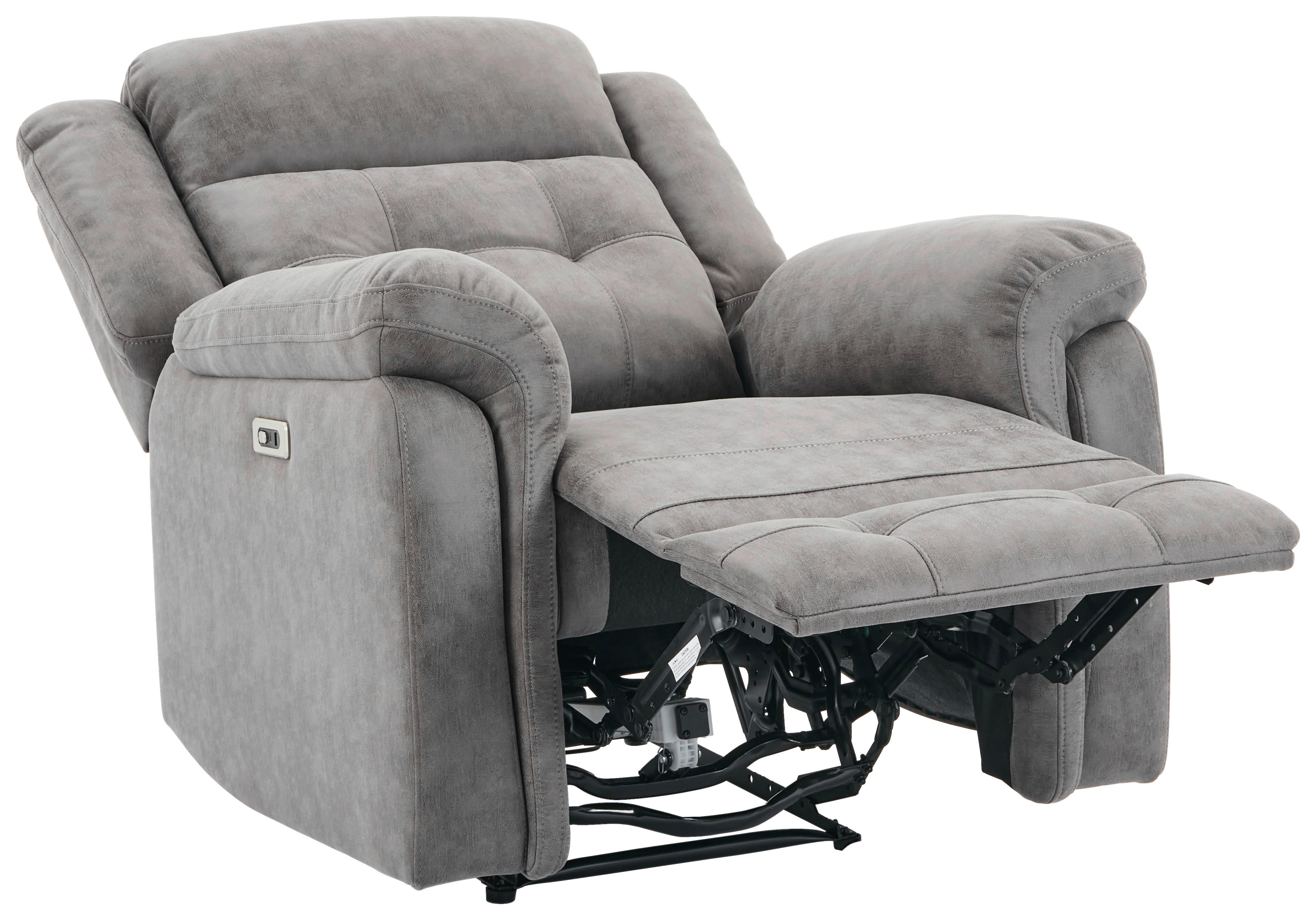 Sessel Philip grau Microfaser B/H/T: ca. 94x103x95 cm Philip - schwarz/grau (94,00/103,00/95,00cm)